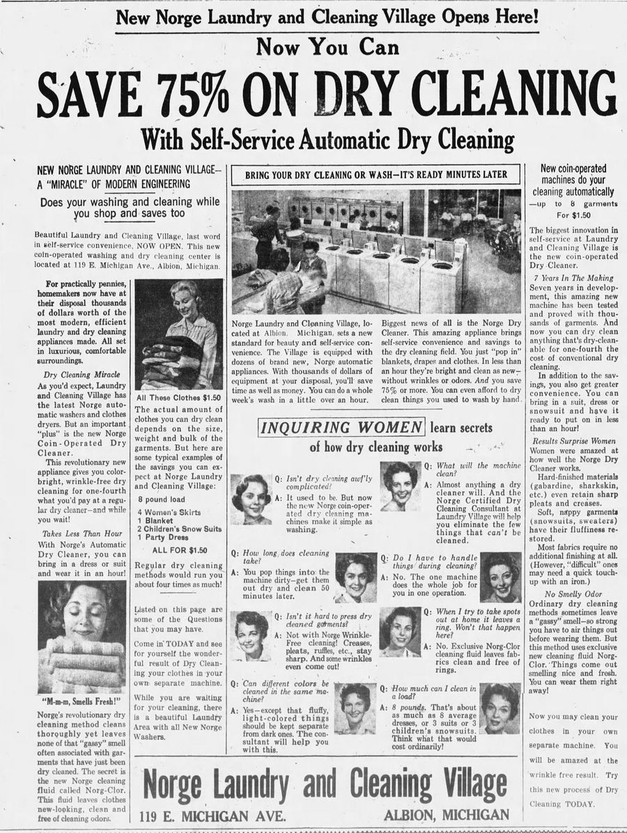 Norge Village - Dec 22 1960 Article From Homer (newer photo)